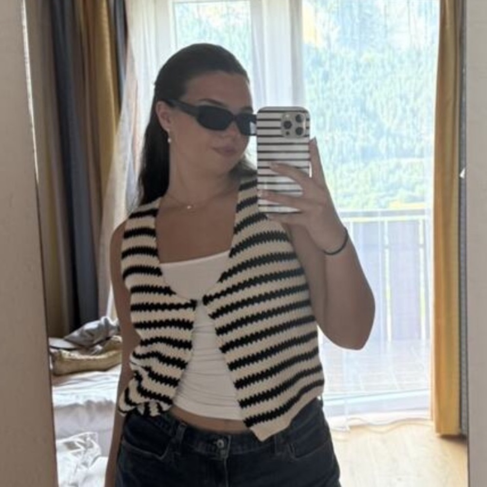 Knit striped tank